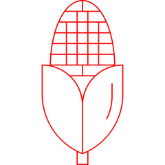 Corn icon single vector illustration
