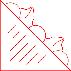 Sandwich icon single vector illustration