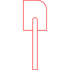 Spatula icon single vector illustration