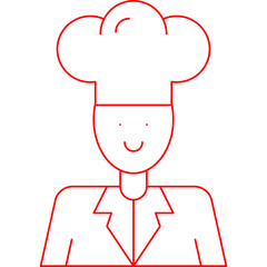 Chef icon single vector illustration