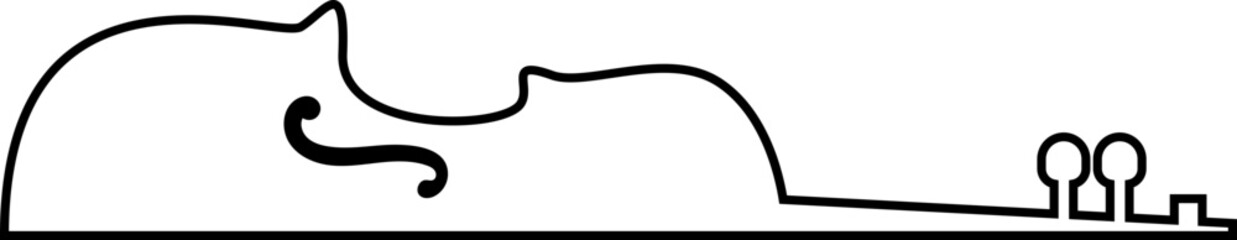 바이올린 로고 일러스트