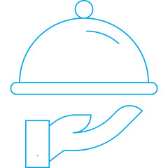 Waiter icon single vector illustration