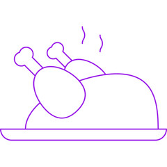Chicken icon single vector illustration