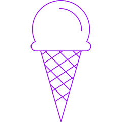 Ice Cream icon single vector illustration