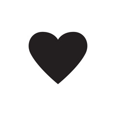 Love icon symbol isolated on white background.