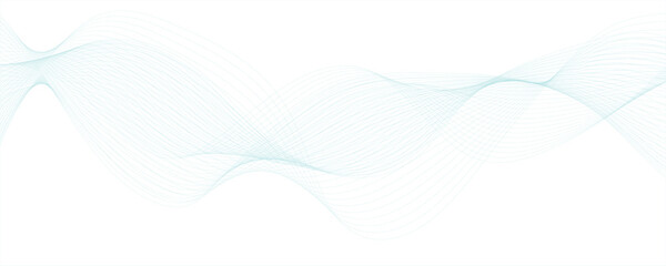 Abstract sky blue modern stream wave line with tech futuristic motion background. Luxury hand drawn and golden texture with gold gradient wavy line.  energy sound waves technology 