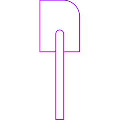 Spatula icon single vector illustration