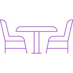 Chairs icon single vector illustration