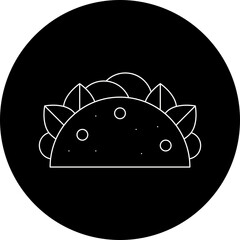 Taco icon single vector illustration