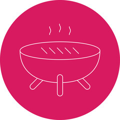 Grill icon single vector illustration
