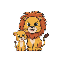 lion cartoon illustration