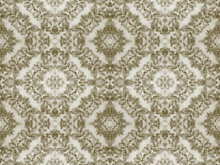 Brown Color Geometric Pattern. Ethnic Bohemian Brush. Abstract Grunge Ikat Brush. Seamless Ikat Mark. Beige Color Vintage Batik. Seamless Watercolour Repeat Pattern. Sepia Colour Geometric Textile.
