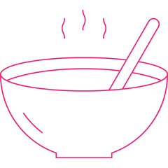 Soup icon single vector illustration