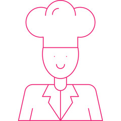 Chef icon single vector illustration
