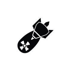 Nuclear bomb Icon vector 