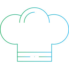 Chef Hat icon single vector illustration