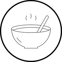 Soup icon single vector illustration