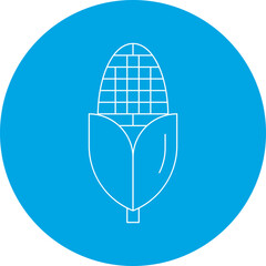 Corn icon single vector illustration