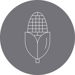 Corn icon single vector illustration