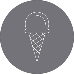 Ice Cream icon single vector illustration