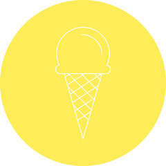 Ice Cream icon single vector illustration