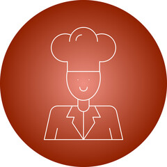 Chef icon single vector illustration