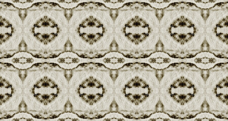 Brown Color Vintage Pattern. Seamless Ikat Dirt. Beige Color Bohemian Batik. Rustic Grunge Geometric Textile. Tribal Vintage Brush. Abstract Watercolor Repeat Pattern. Abstract Grunge Ikat Brush.