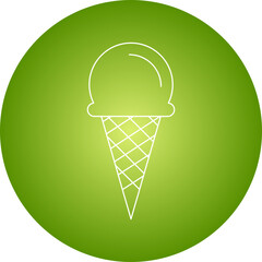 Ice Cream icon single vector illustration