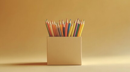 A small box of color pencils.