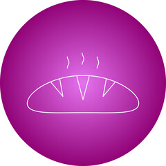 Bread icon single vector illustration