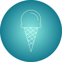 Ice Cream icon single vector illustration