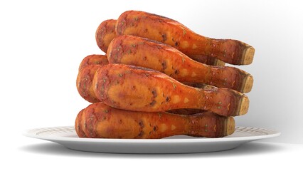 delicious chicken leg piece