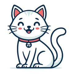 vector illustration of a cat