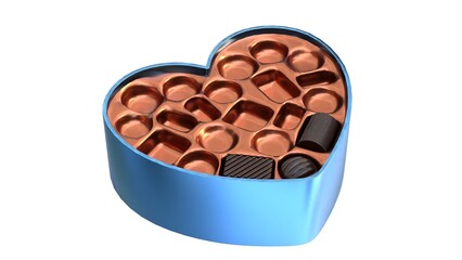 heart shaped chocolate box