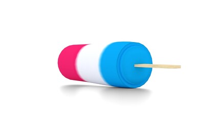 Ice pop in white background
