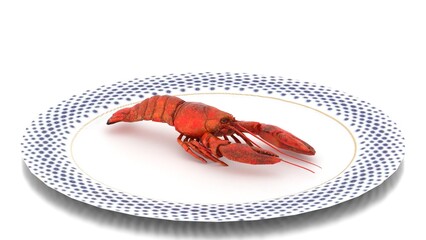 lobster(seafood) on plate