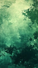 Colorful abstract texture featuring shades of green with a painterly style capturing depth and variation