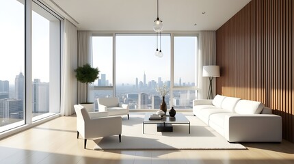 Retro-Inspired Living Room with Modern Vintage Decor Elements