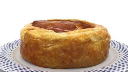 pastry sweets on white background