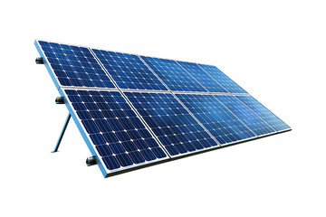 Solar panels isolated on transparent background
