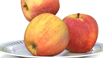 red fresh apple