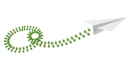 Isolated Paper Plane