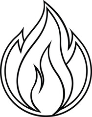 vector illustration of fire