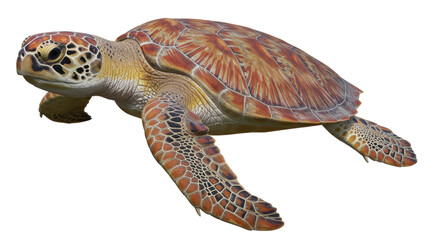 Isolated Sea Turtle