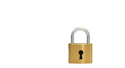 Isolated Padlock