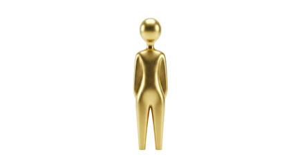 Isolated Golden Figure