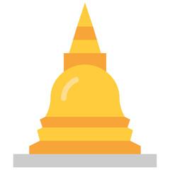 pagoda flat icon