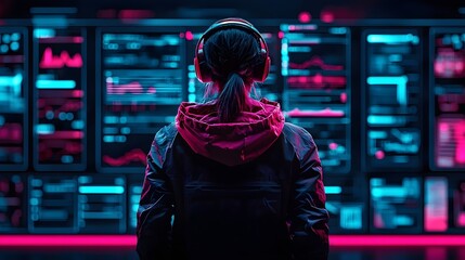 Futuristic holographic display showcasing an AI driven anti bullying awareness campaign that utilizes sentiment analysis and real time social media monitoring to combat online harassment and promote