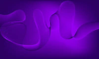 Abstract Purple Flowing Lines Wave Gradient