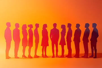 Diverse Team Collaboration Bright Paper Cutout People